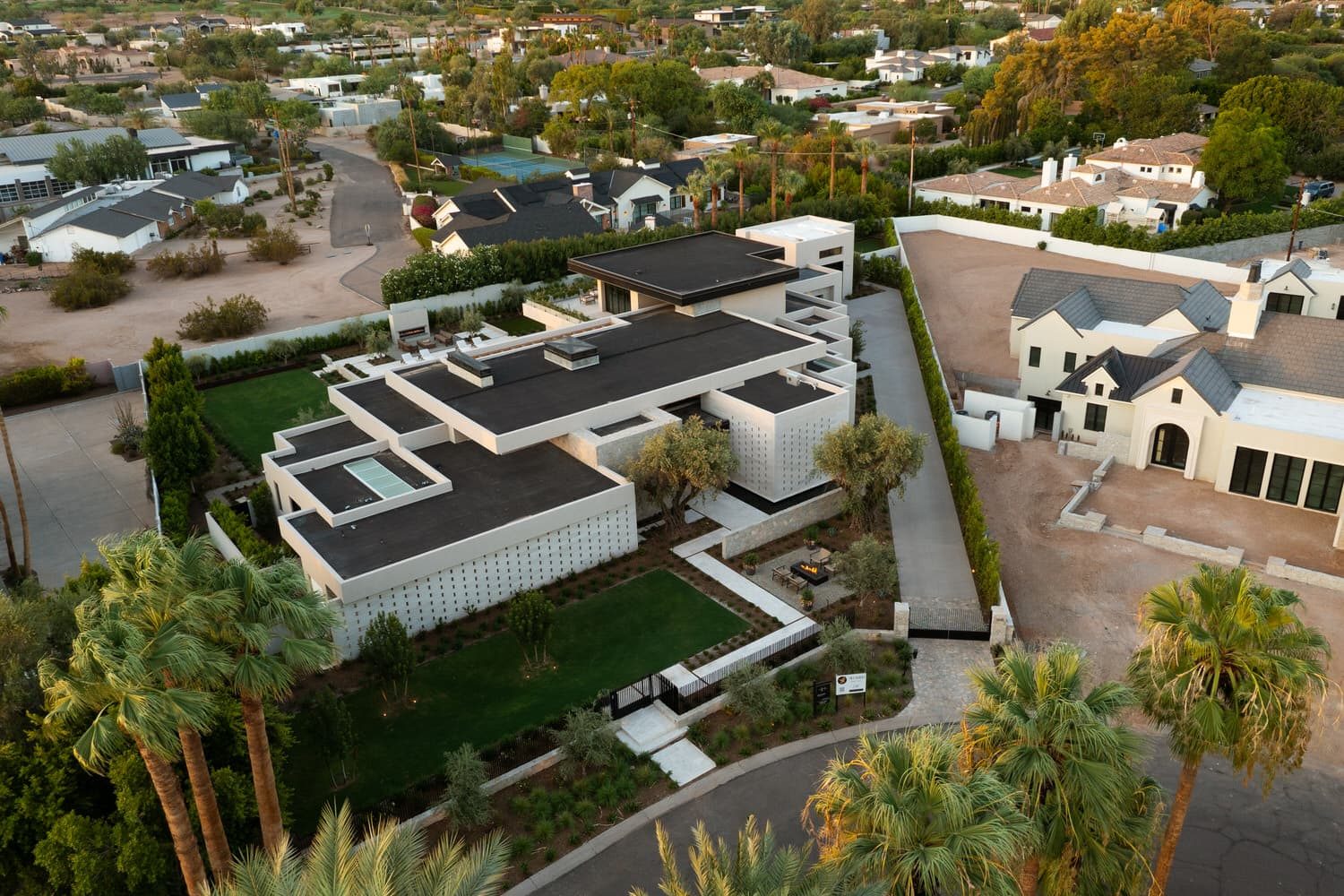Hoss — the residence and grounds from above
