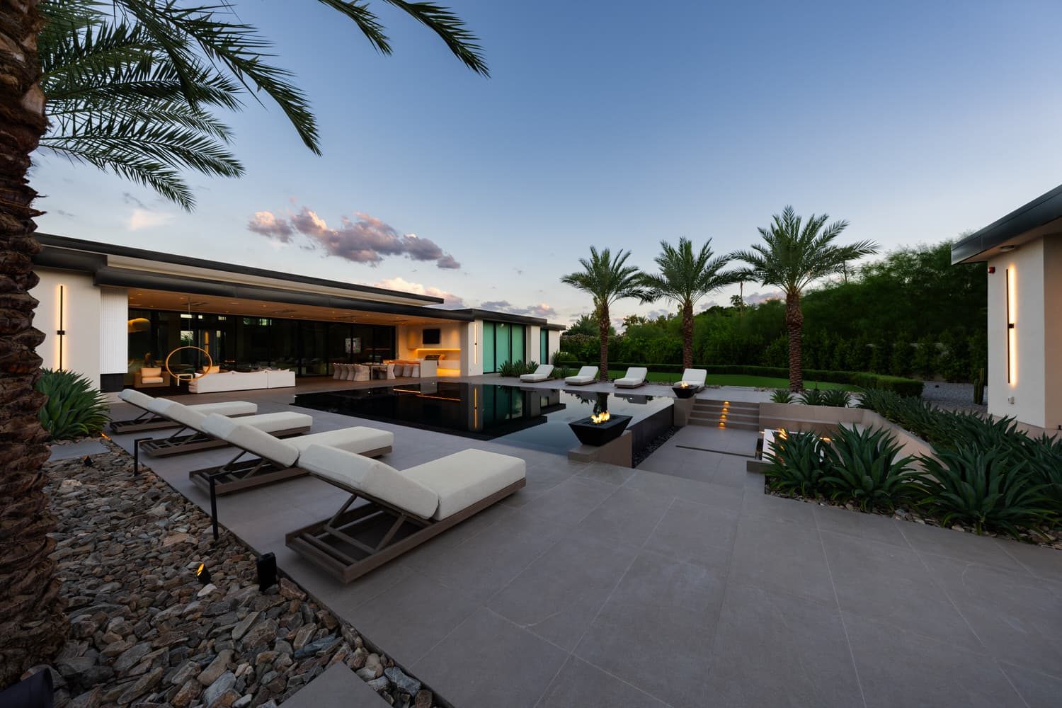 Ianello — the pool from the lawn