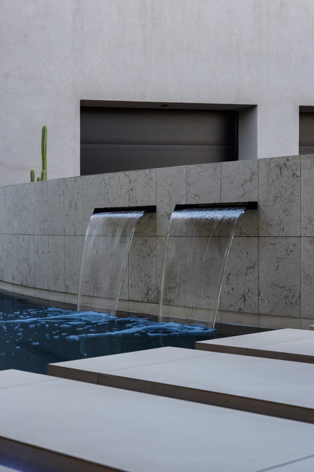 Murry — scuppers into the pool