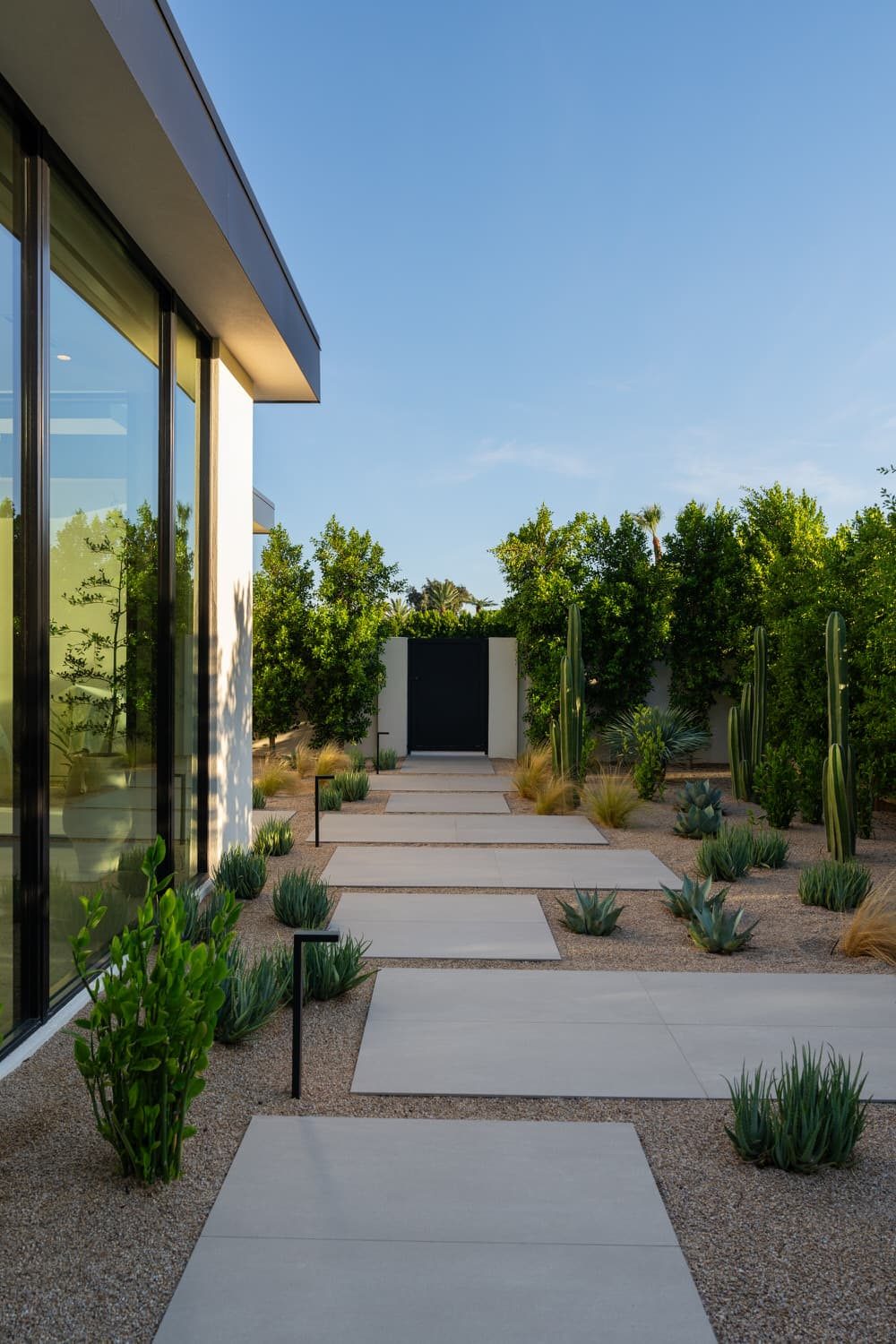 Ocotillo — lit path