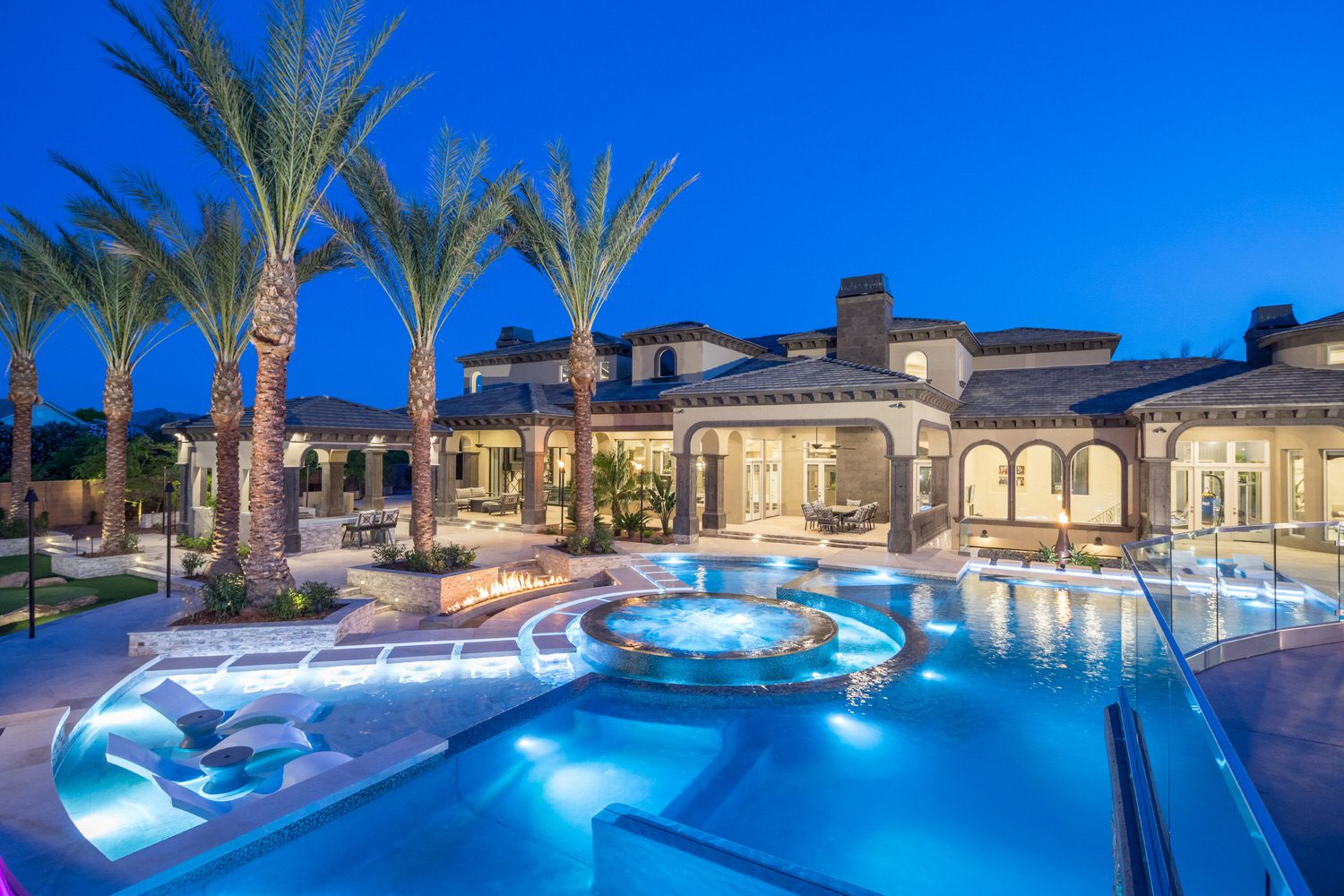 Estate at night